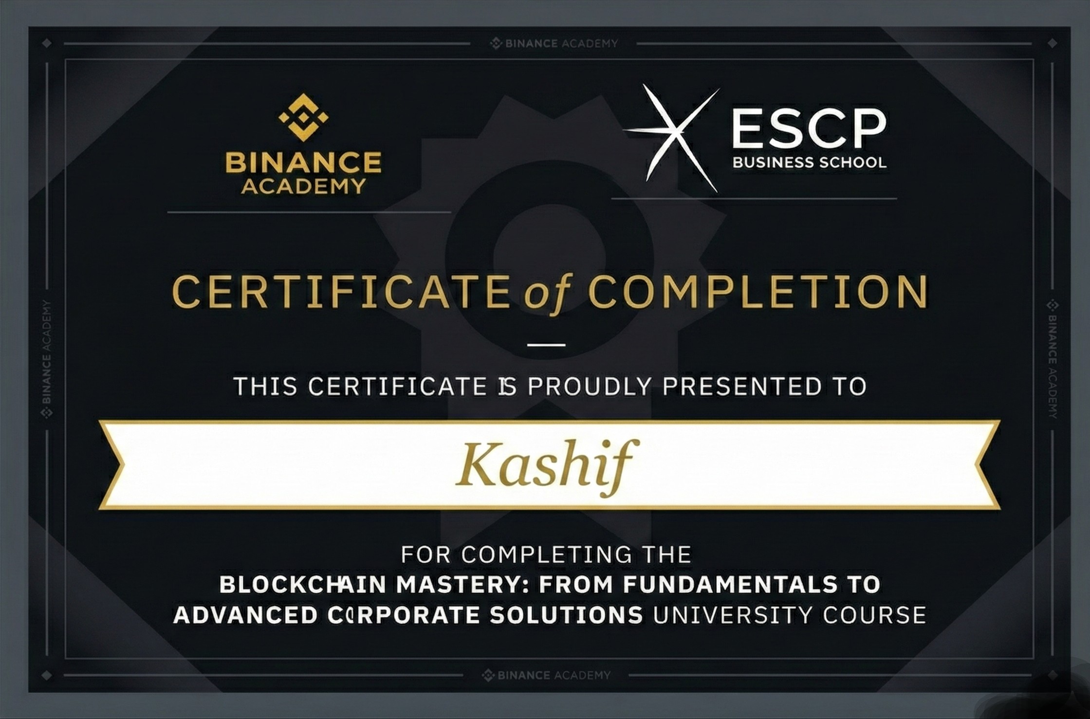 Blockchain Mastery ESCP